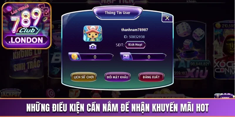 Khuyến Mãi 789Club Tặng Thưởng Siêu Giá Trị Không Giới Hạn 3 Điều kiện cần nắm để nhận khuyến mãi cổng game