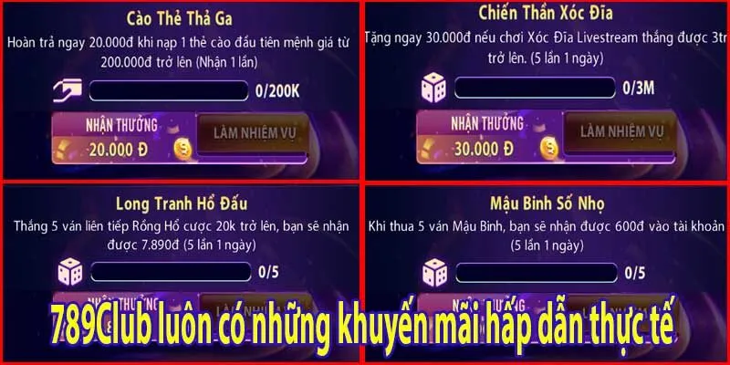 789Club thương hiệu cá cược hàng đầu 2025 và lý do nên chọn 4 789Club luôn có những khuyến mãi hấp dẫn thực tế
